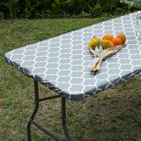 63 Coghlan&39;s Picnic Combo Pack, Red and White Checkered 54 x 72 Vinyl Tablecloth & 6 Stainless Steel Tablecloth Clamps 45 3. . Fitted vinyl table covers
